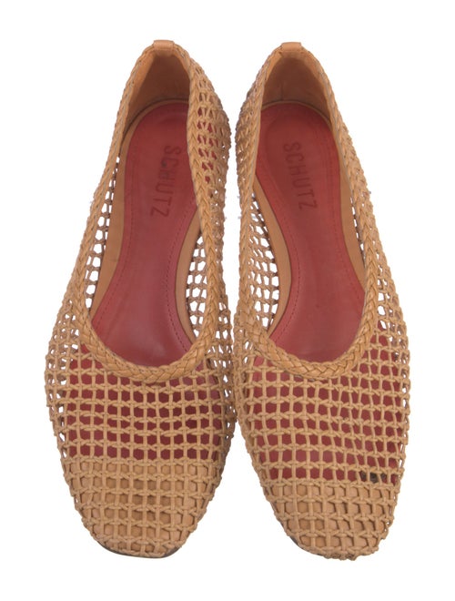 Schutz Raffia Flats