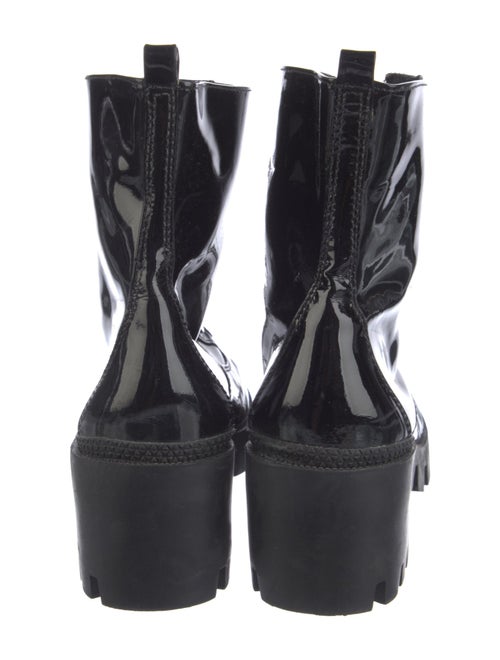 Schutz Patent Leather Combat Boots