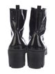 Schutz Patent Leather Combat Boots