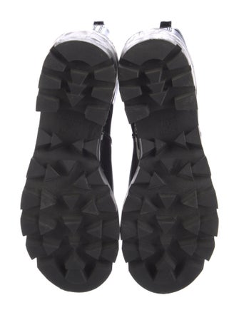 Schutz Patent Leather Combat Boots