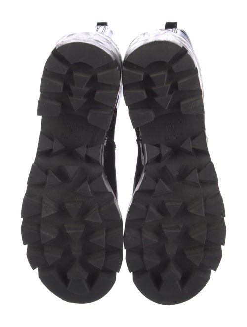 Schutz Patent Leather Combat Boots