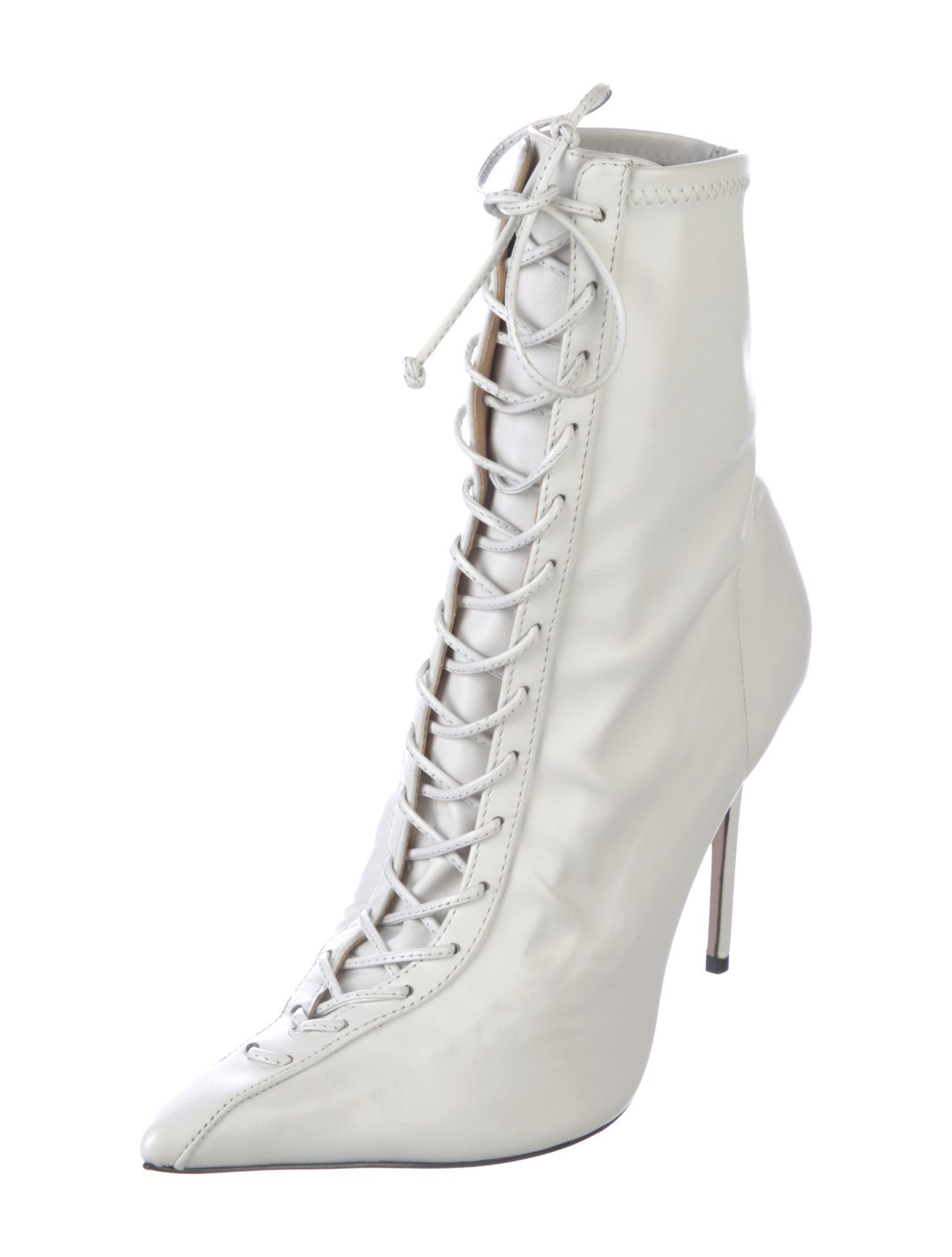Schutz Leather Lace-Up Boots