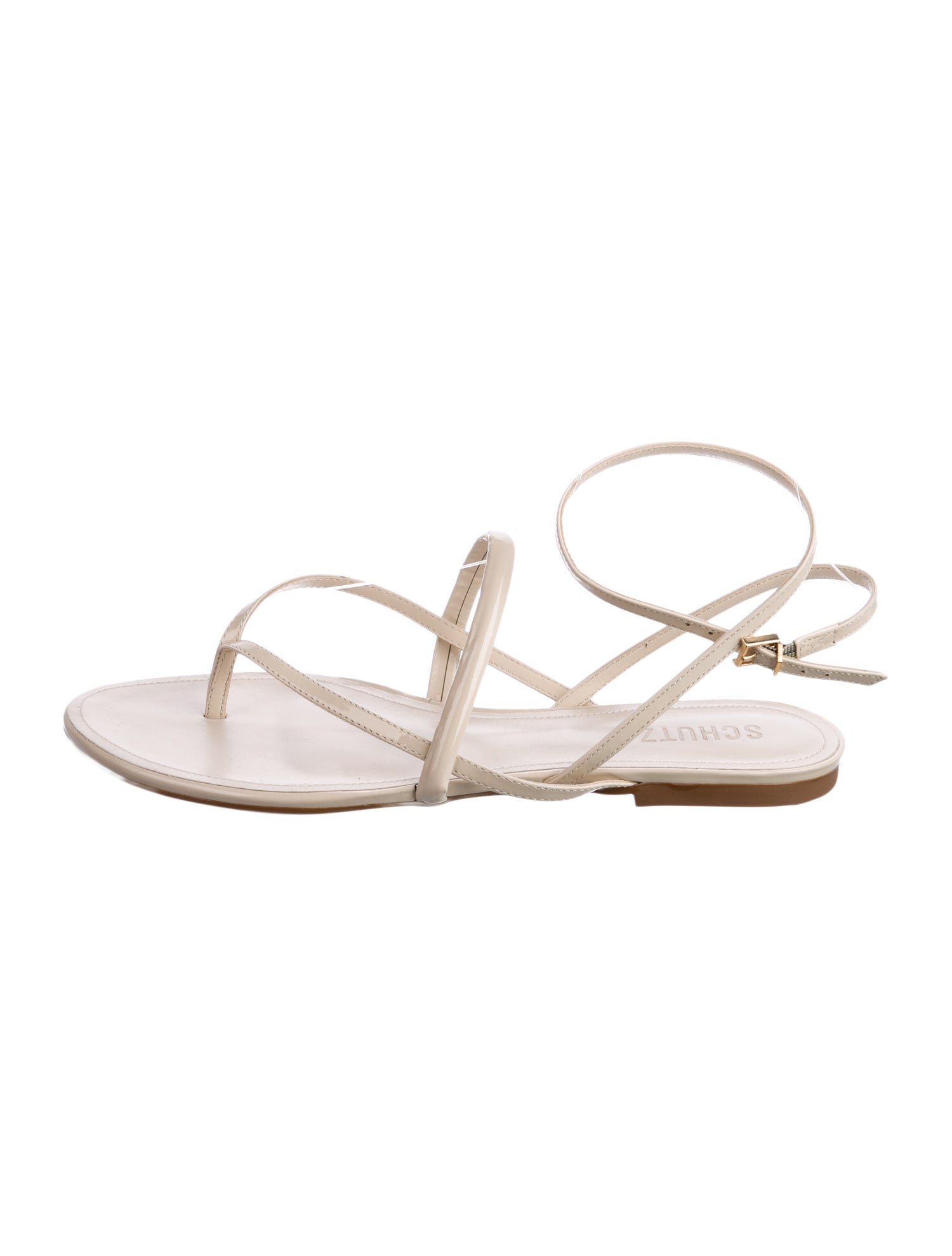 Schutz Leather Slingback Flats