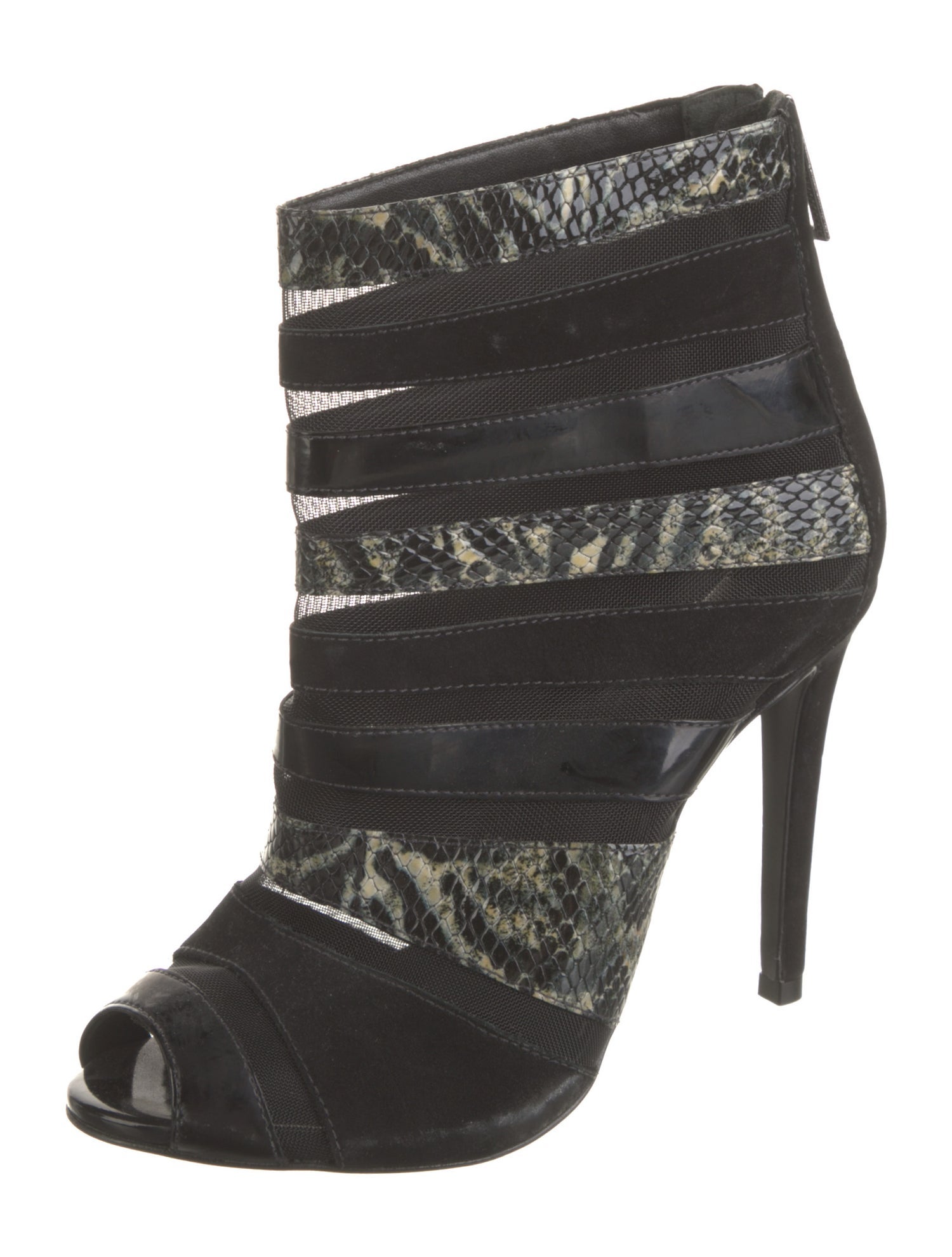 Schutz Leather Animal Print Pumps