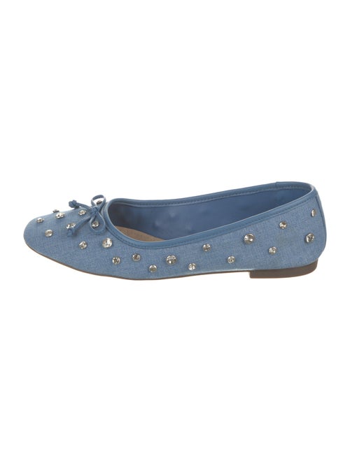 Schutz Denim Printed Ballet Flats