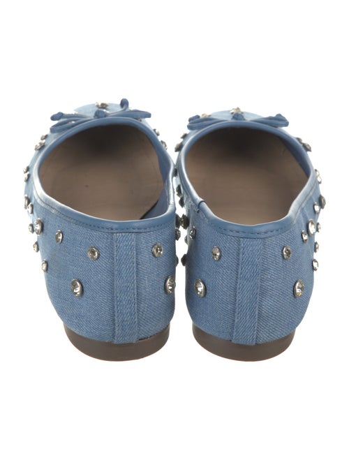 Schutz Denim Printed Ballet Flats