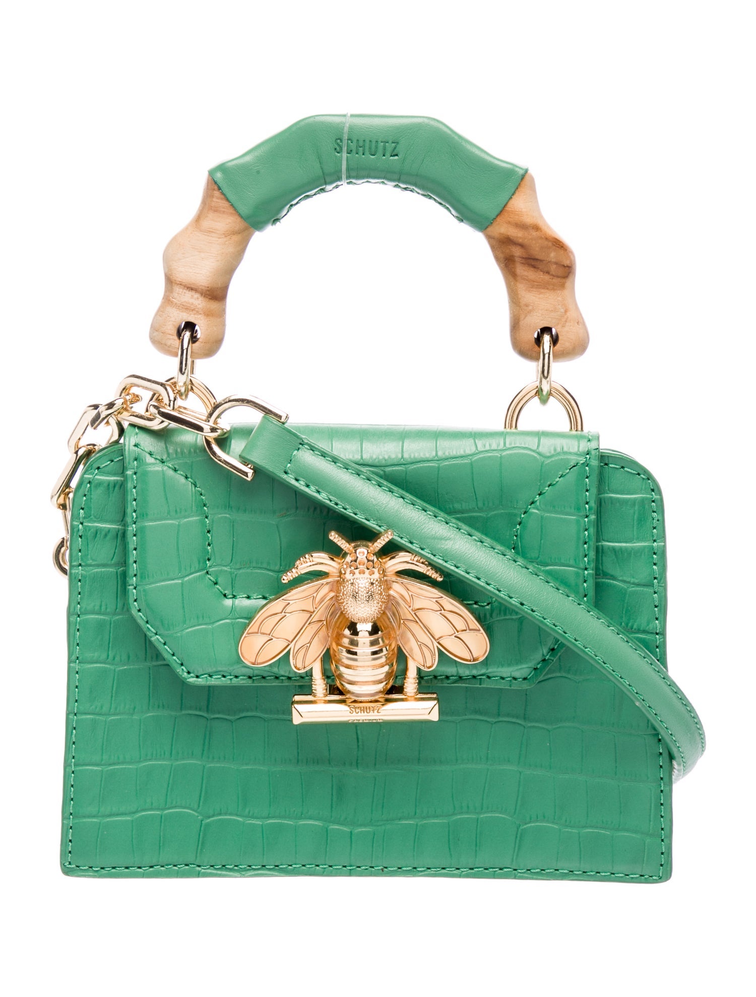 Schutz Leather Top Handle Bag