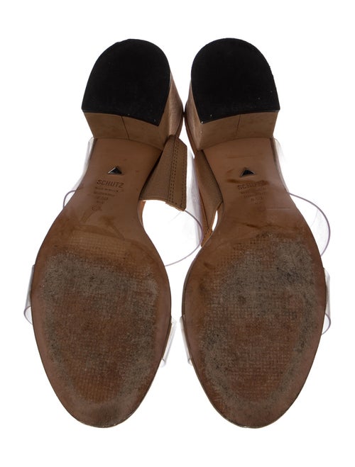 Schutz PVC Leather Trim Embellishment Slides