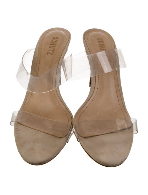 Schutz Leather Slides