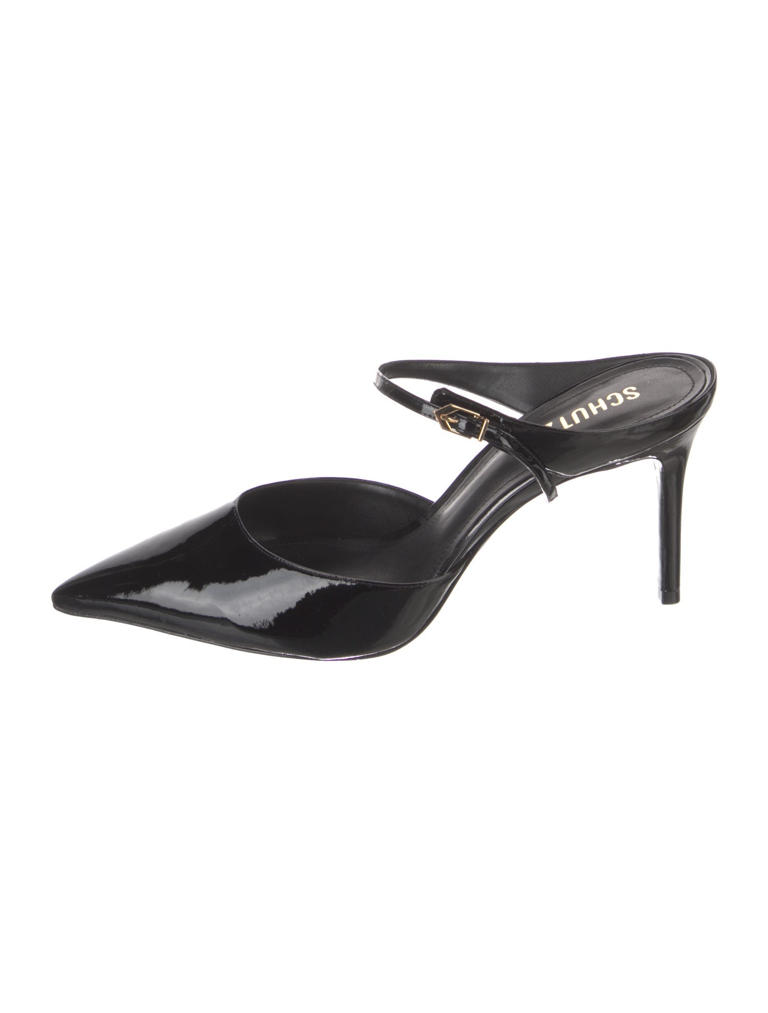 Schutz Patent Leather Mules
