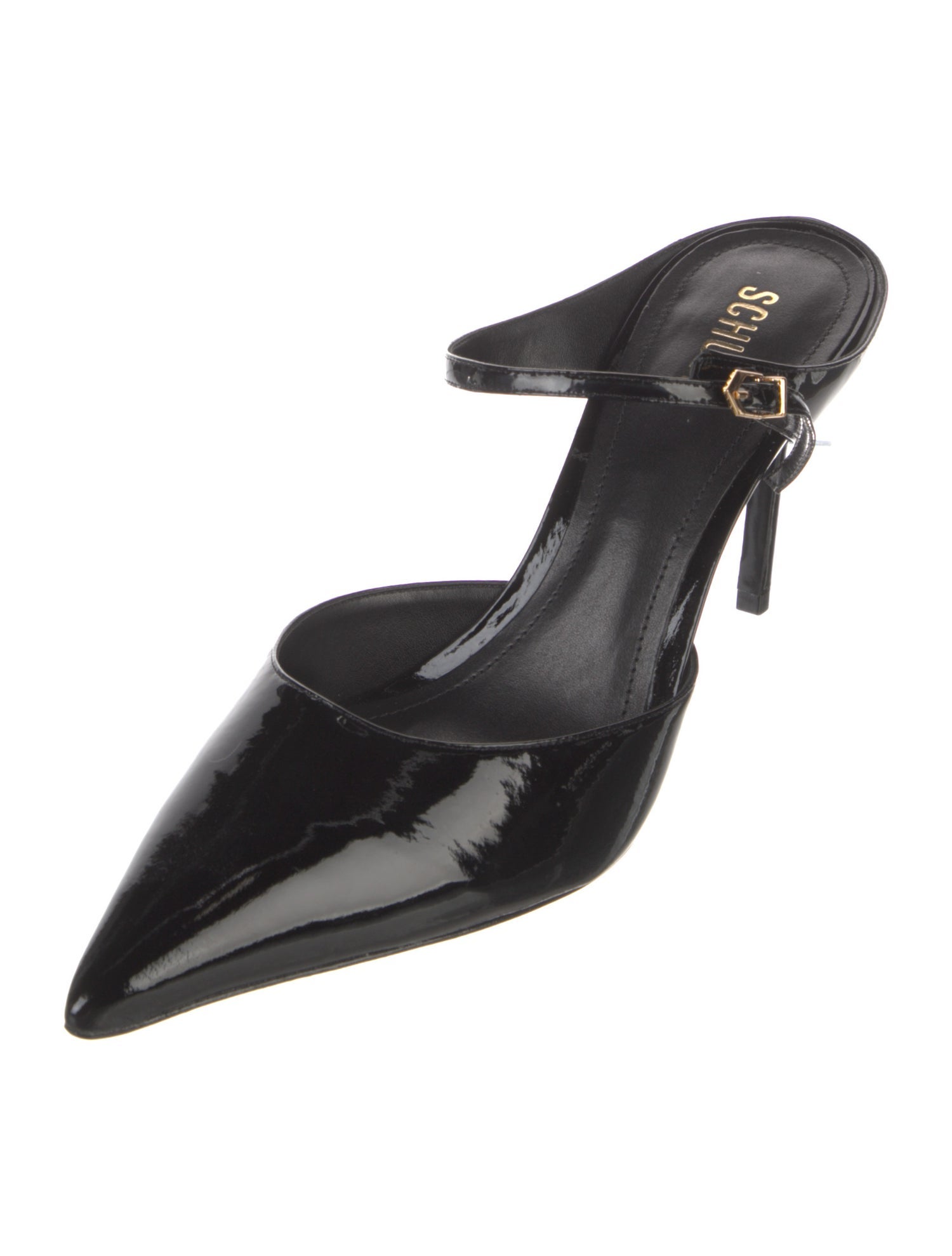 Schutz Patent Leather Mules