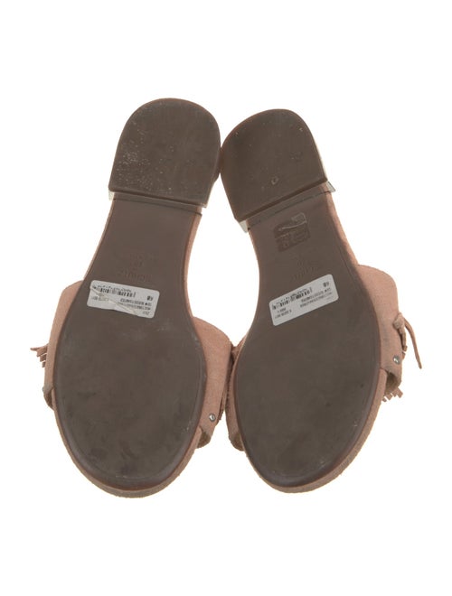 Schutz Suede Printed Slides