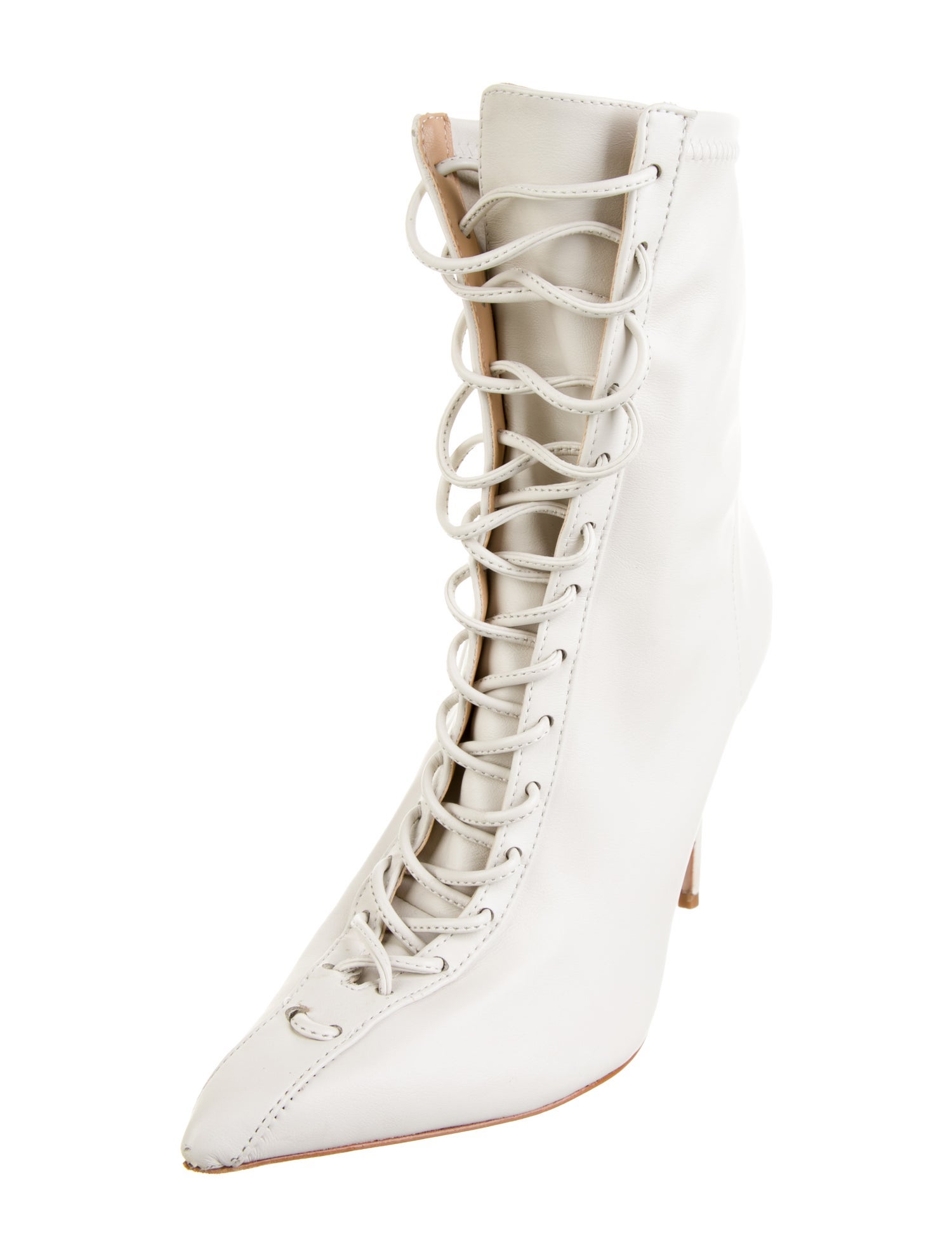 Schutz Leather Lace-Up Boots