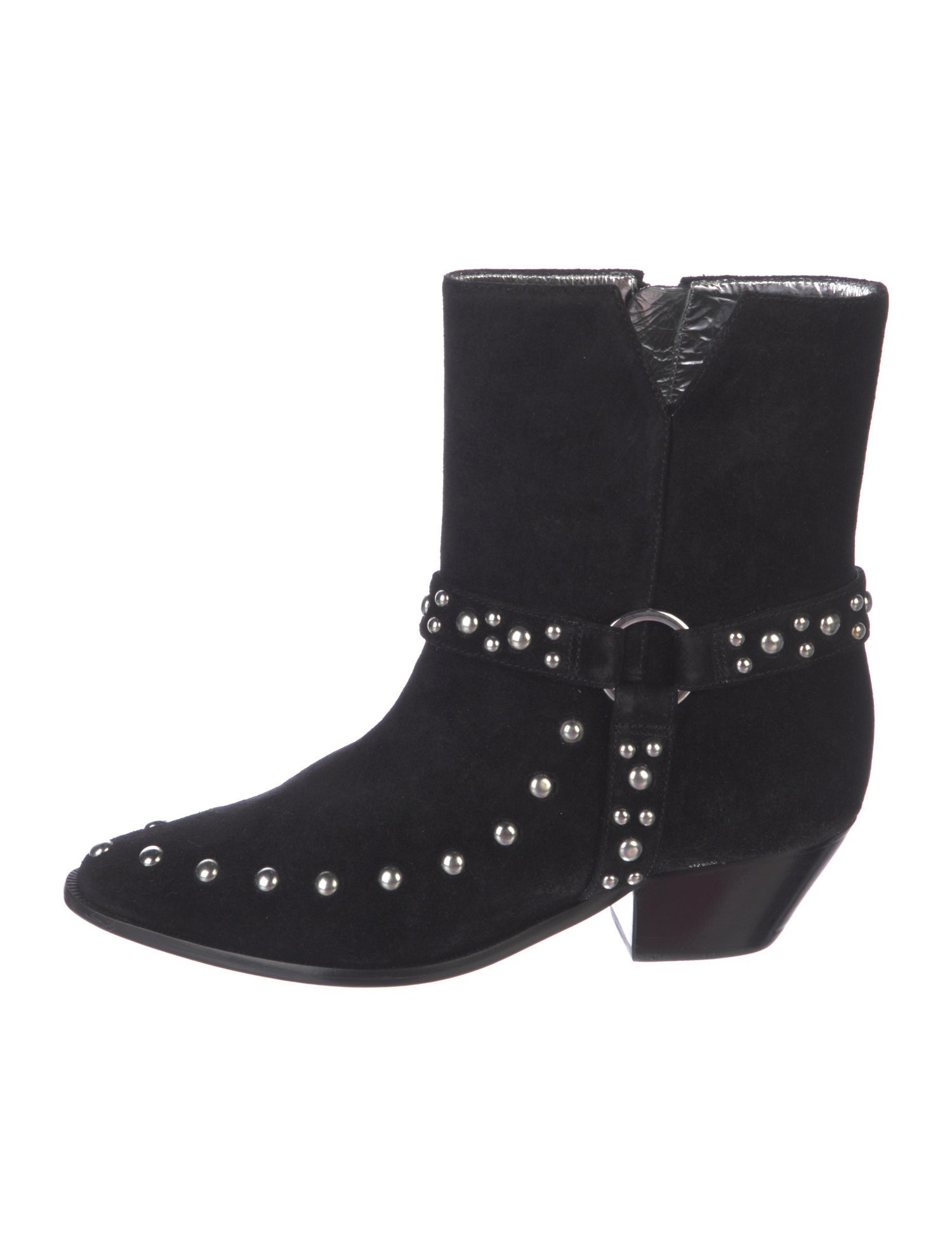 Schutz Suede Studded Accents Boots