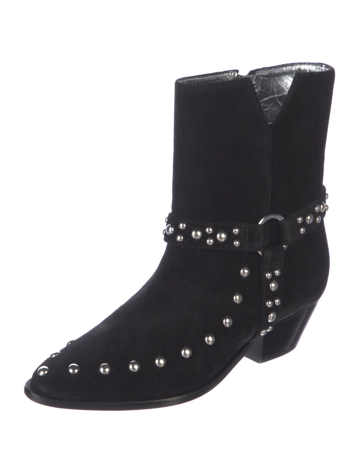 Schutz Suede Studded Accents Boots