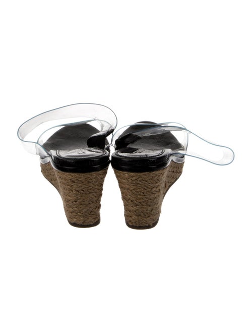 Schutz Jute Leather Trim Embellishment Espadrilles