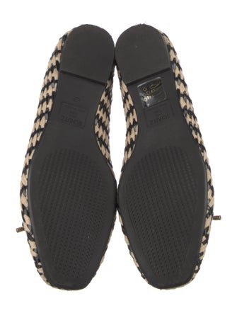 Schutz Printed Bow Accents Flats