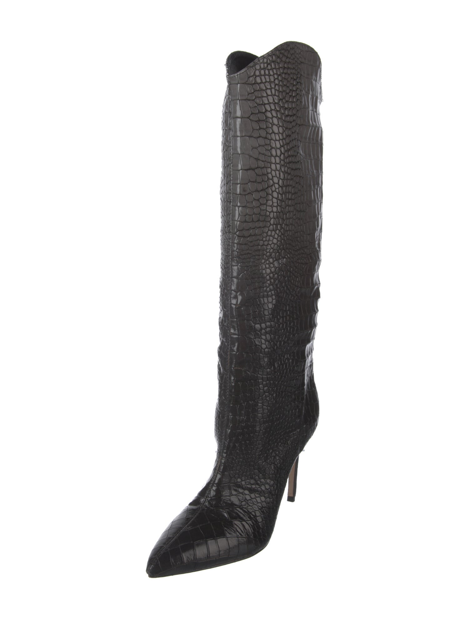 Schutz Embossed Leather Boots
