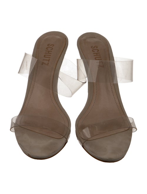 Schutz Leather Slides
