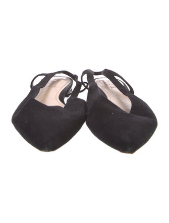 Schutz Suede Slingback Flats