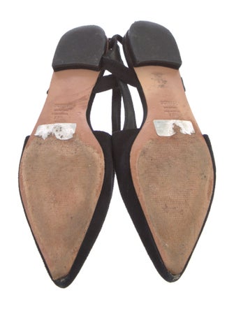 Schutz Suede Slingback Flats