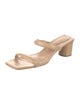Schutz Leather Slides