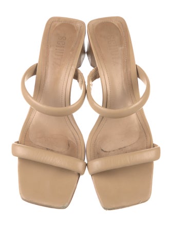 Schutz Leather Slides