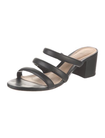 Schutz Leather Slides