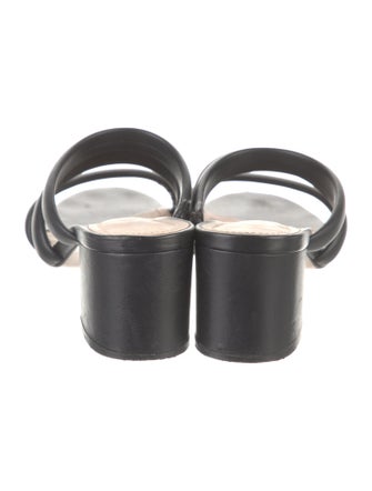 Schutz Leather Slides