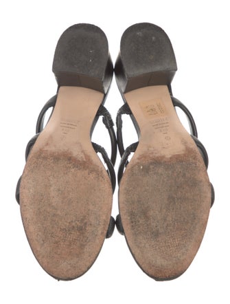 Schutz Leather Slides