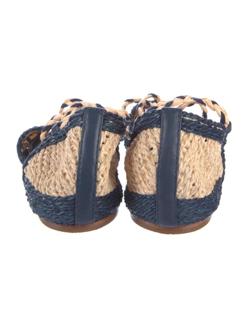 Schutz Raffia Animal Print Espadrilles