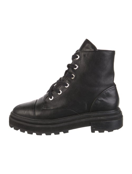Schutz Leather Combat Boots