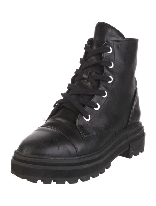 Schutz Leather Combat Boots