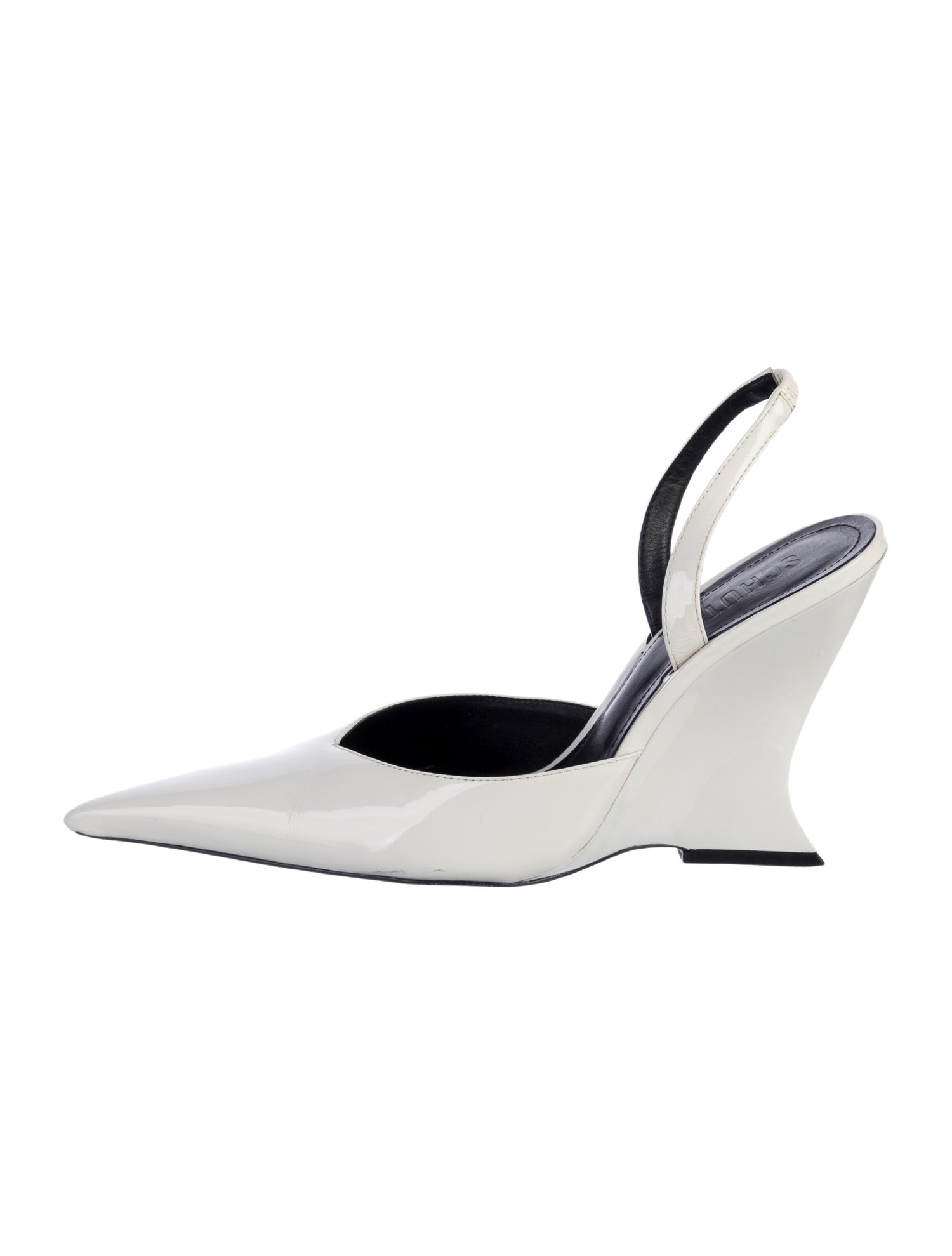 Schutz Patent Leather Slingback Pumps