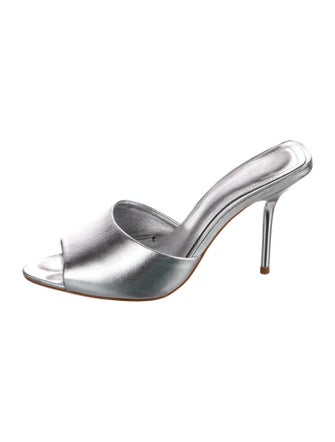 Schutz Leather Slides