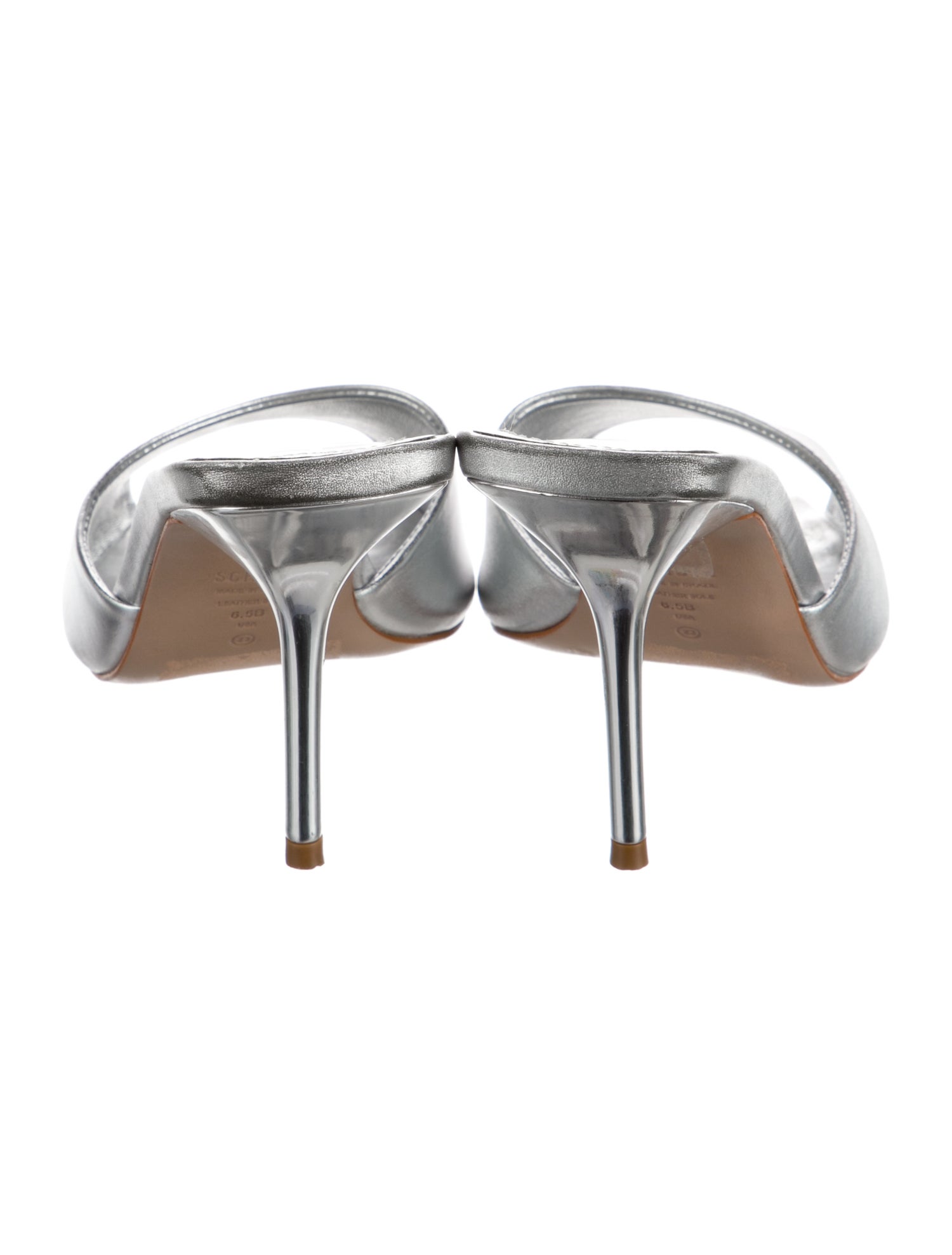 Schutz Leather Slides