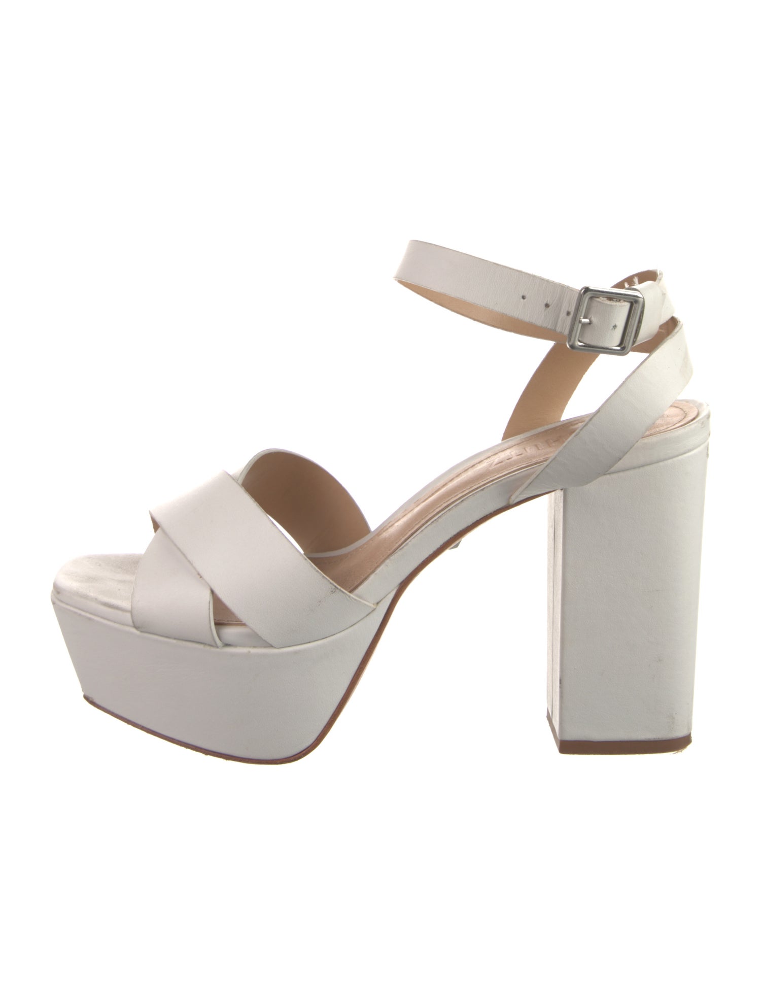 Schutz Leather Printed Sandals