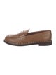 Schutz Leather Whipstitch Trim Loafers