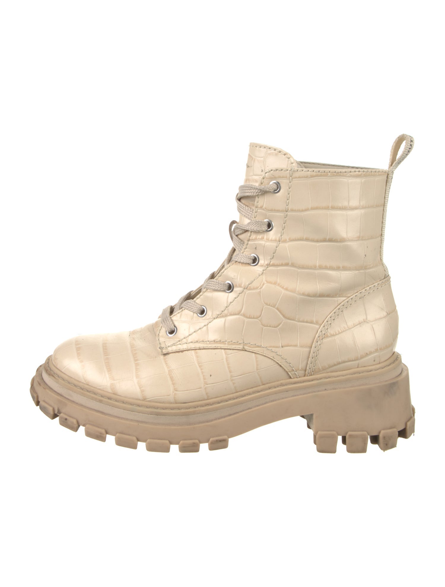 Schutz Leather Combat Boots