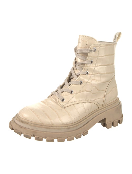 Schutz Leather Combat Boots