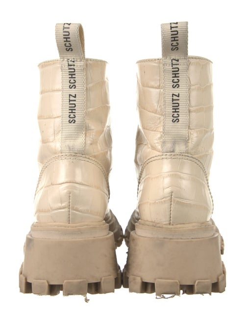 Schutz Leather Combat Boots