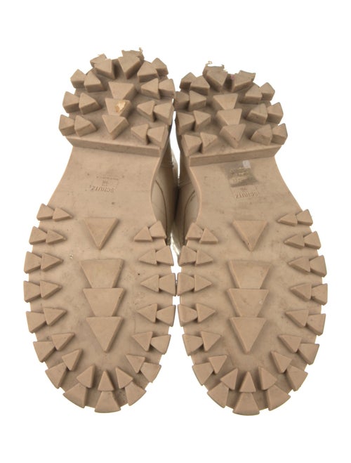 Schutz Leather Combat Boots