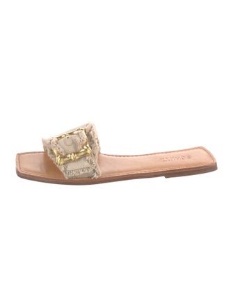 Schutz Leather Slides