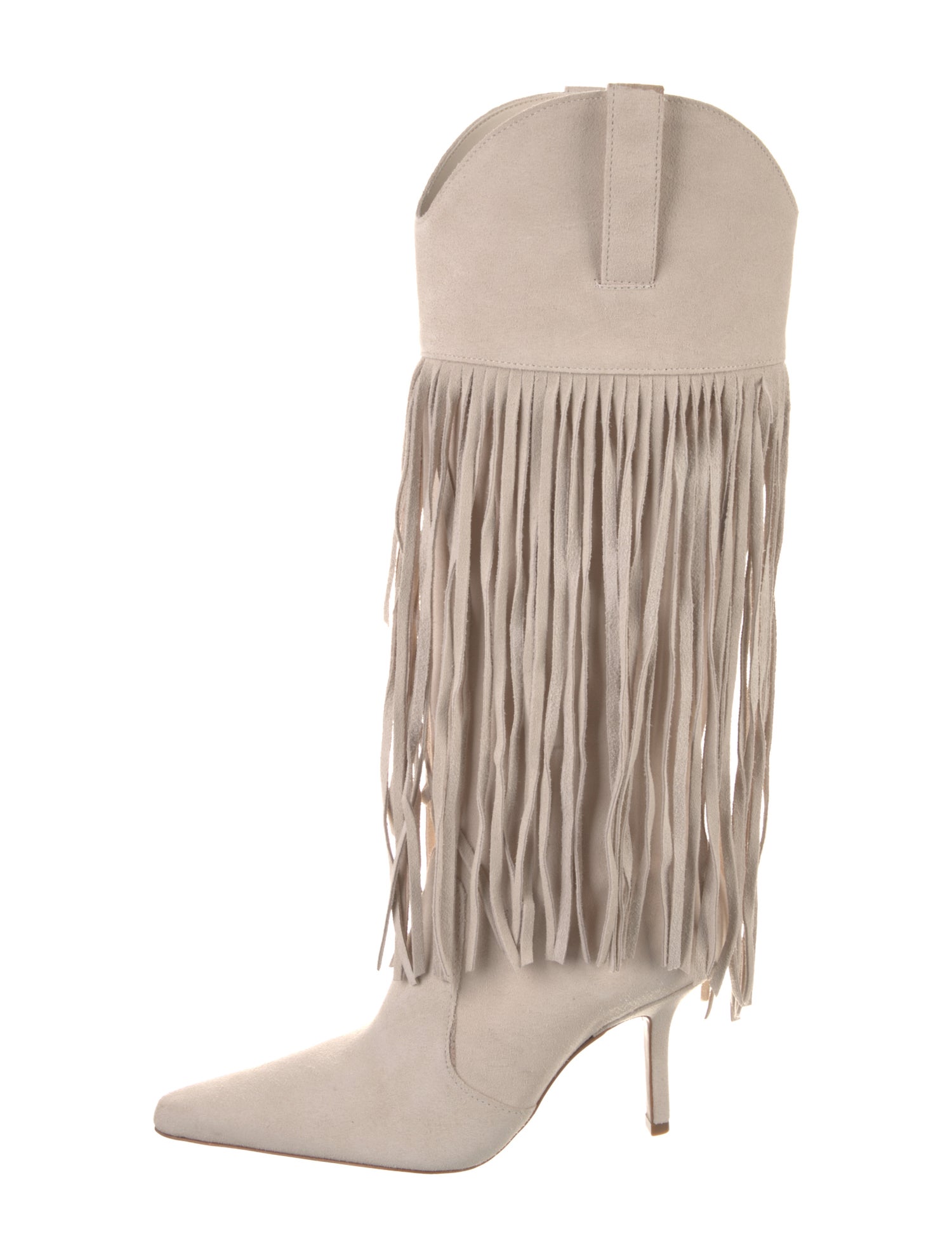 Schutz Suede Colorblock Pattern Boots