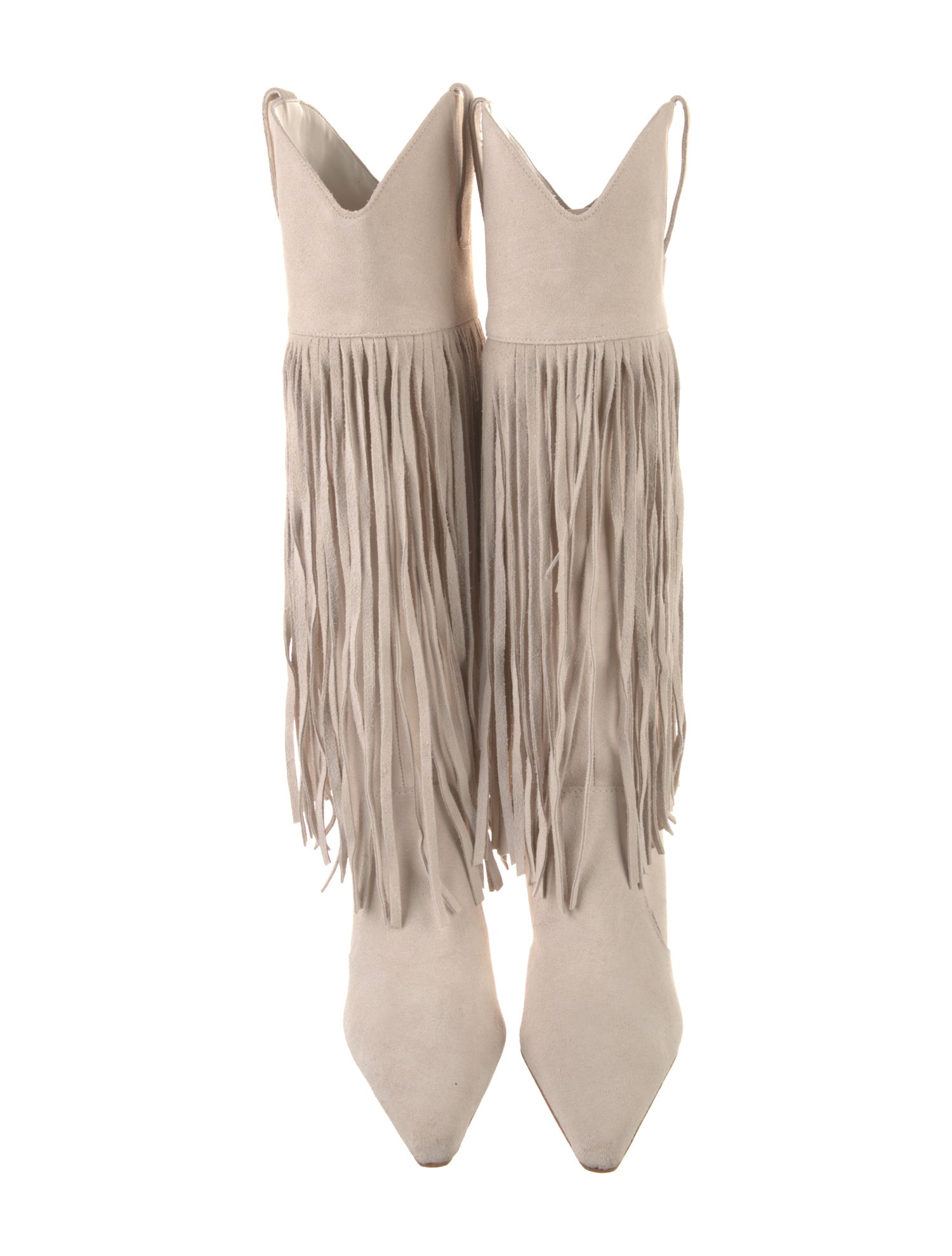 Schutz Suede Colorblock Pattern Boots