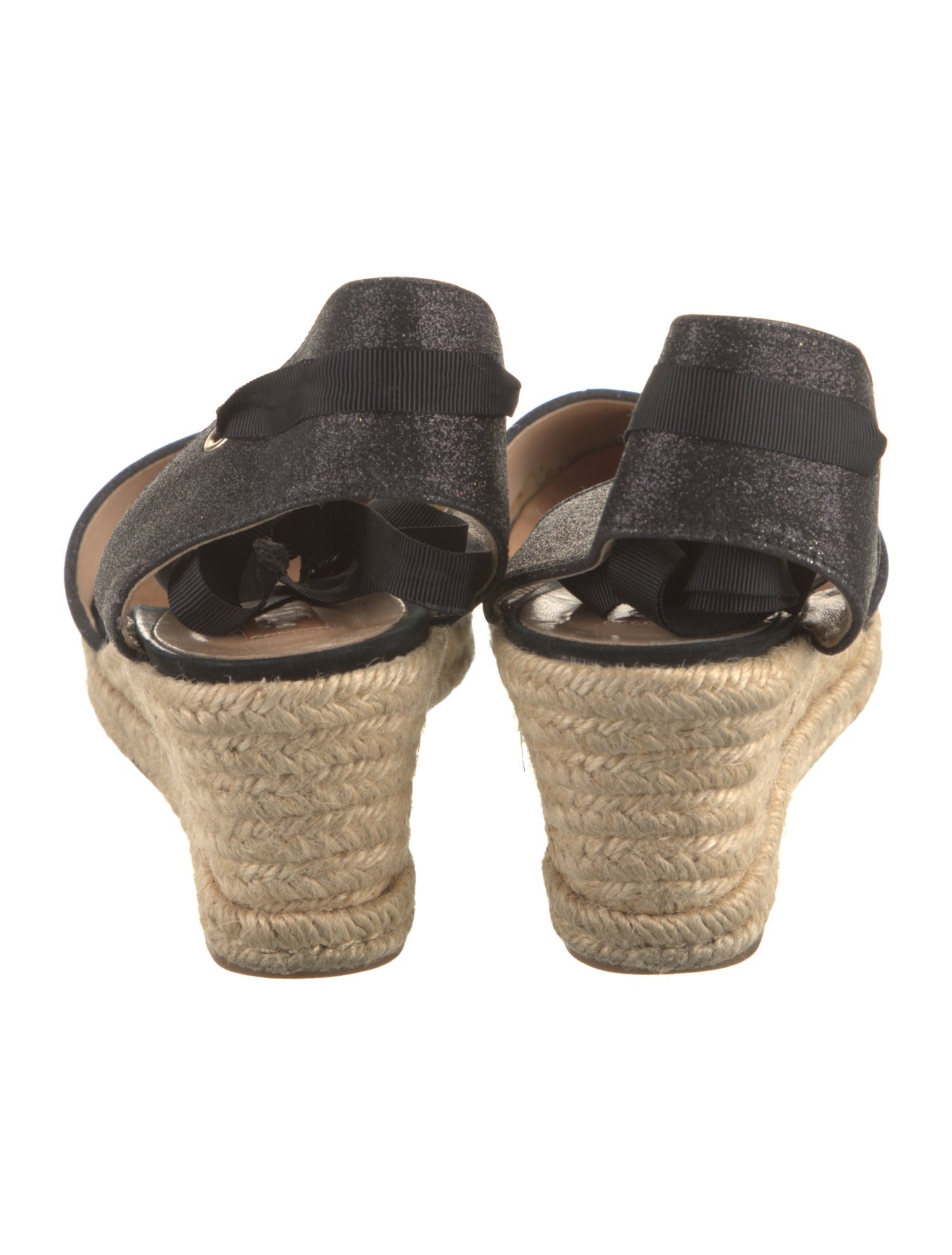 Schutz Suede Glitter Accents D'Orsay Pumps