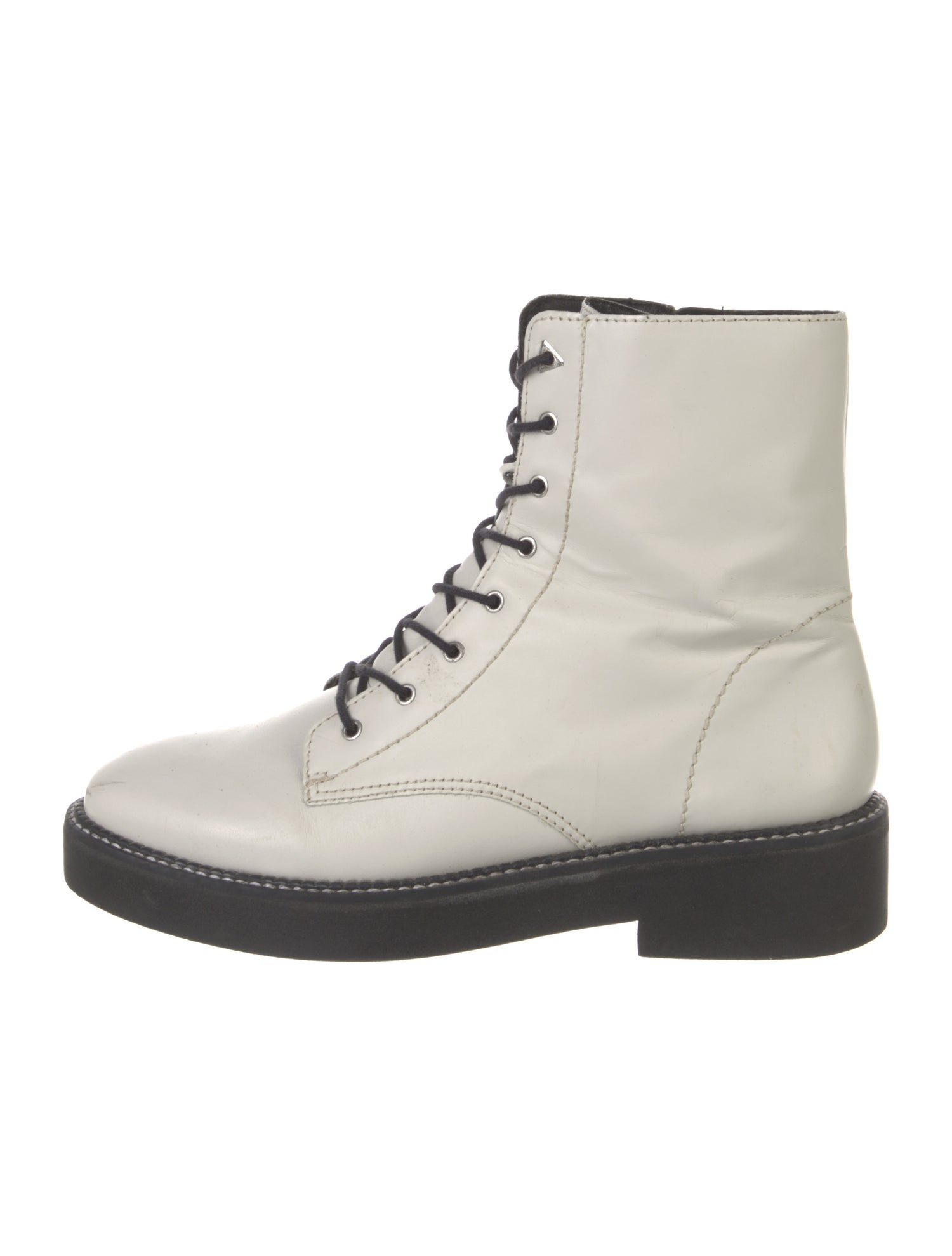 Schutz Leather Combat Boots