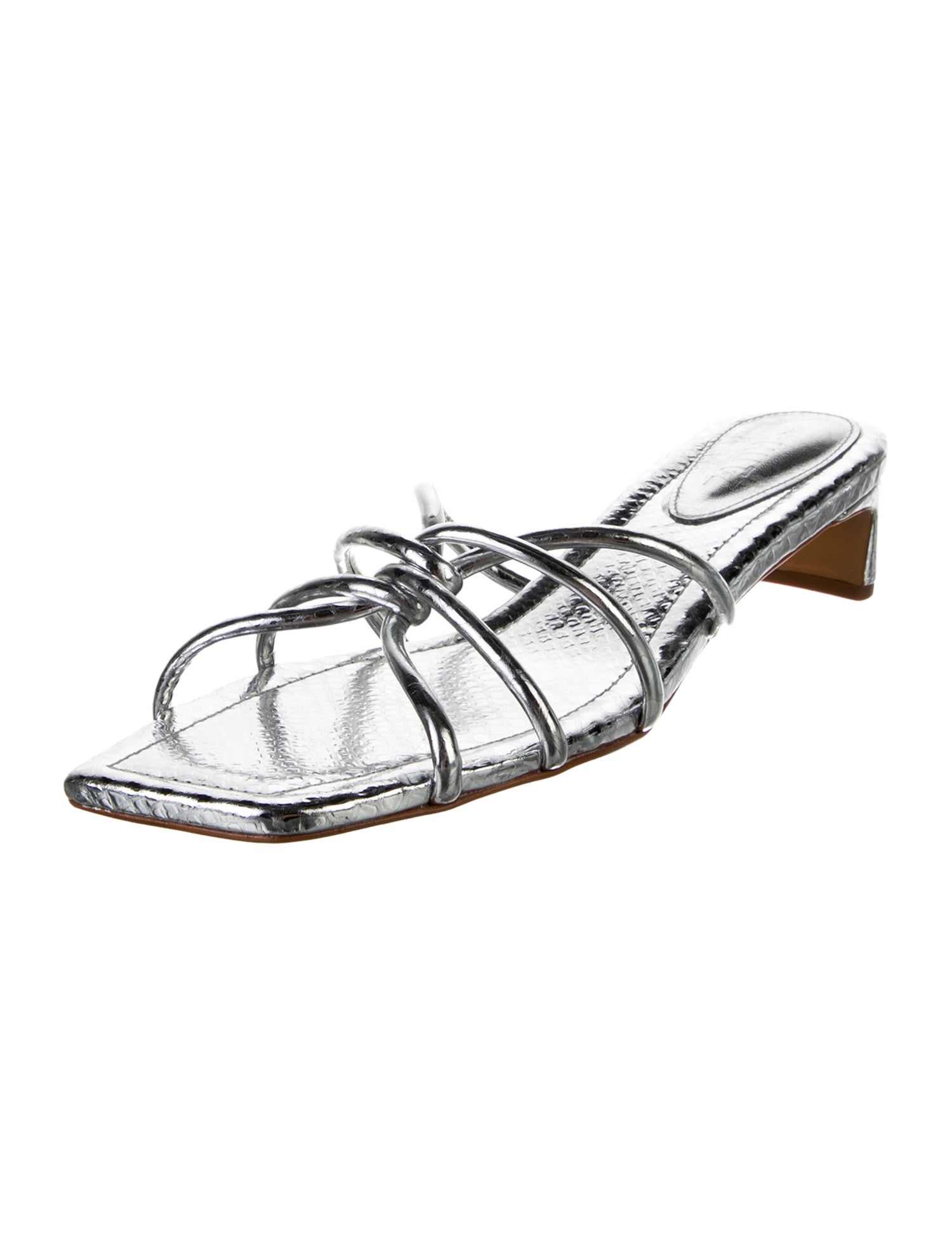 Schutz Leather Slides