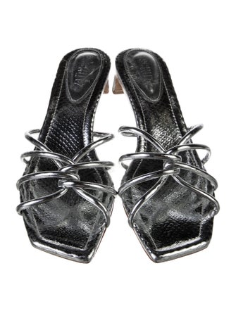 Schutz Leather Slides