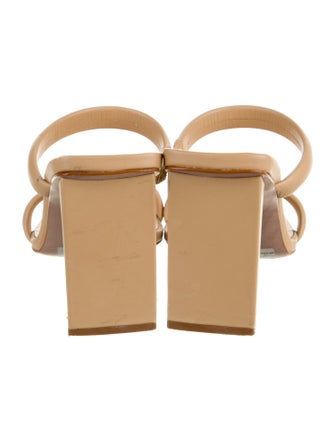 Schutz Leather Slides